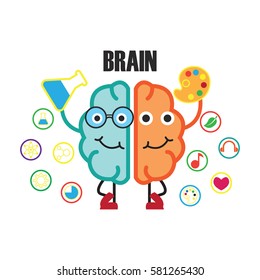 Brain activity illustration