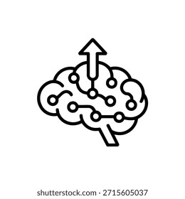 brain with arrow and circuit lines symbol - Powered by Shutterstock - Get 15% off with code: PIKWIZARD15