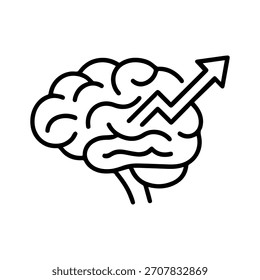 Icono de la línea del Vector de la flecha en un fondo blanco Icono de la línea del Vector en un fondo blanco