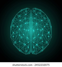 Brain. Artificial intelligence. Brainstorm, Creativity and Thinking Idea Concept. Artificial intelligence. Vector Illustration. 