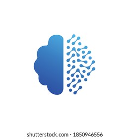 brain artificial intelligence logo design