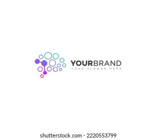 Brain Artificial Intelligence Logo design vector. AI Brainstorm