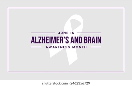 Alzheimer’s and Brain Awareness Month Holiday Concept