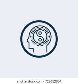 Brain balance icon