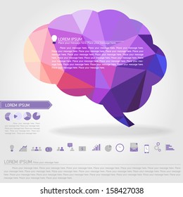 brain banner and business icon vector