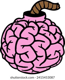 Brain bomb, Logo design vector template. Design for info-graphics style template, presentation, element.