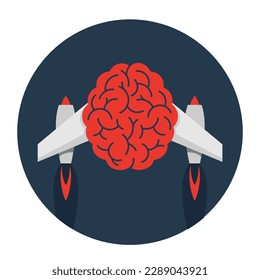 Brain booster and age-proof of mind. Mental health with metaphor - brain as the space ship