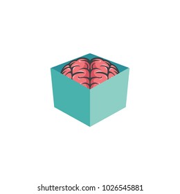 Brain box logo design