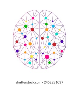 Brain. Brainstorm. Creativity and Thinking Idea Concept. Vector Illustration. 