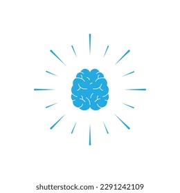 Brain And Brainstorming Icon Vector Design.