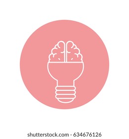 brain bulb icon