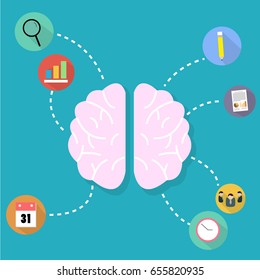 brain business infographic