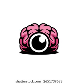 brain camera abstract logo modern style