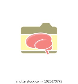 Brain Camera Logo Icon Design