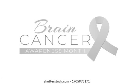 Brain Cancer Awareness Month Isolated Logo Stock Vector (Royalty Free ...