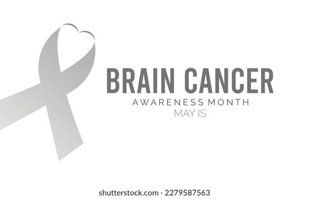   brain cancer awareness month is observed each year in May.Vector illustration template background design.