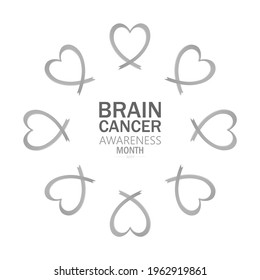 Brain cancer awareness month ,Vector Illustration.