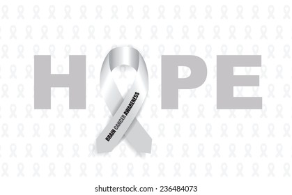 brain cancer awareness ribbon