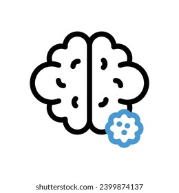 Brain Cancer Icon vector stock illustration