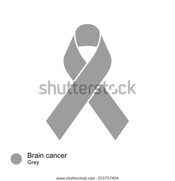 Brain Cancer Ribbon Vector Stock Vector (Royalty Free) 353757404 ...