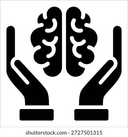 Elemento De Ícone De Cuidado Cerebral Para Design