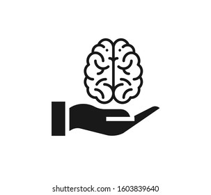 Brain Care Icon Vector Isolate Stock Vector (Royalty Free) 1603839640 ...