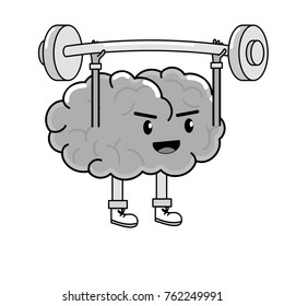Brain cartoon design