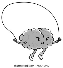Brain cartoon design