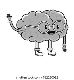Brain cartoon design