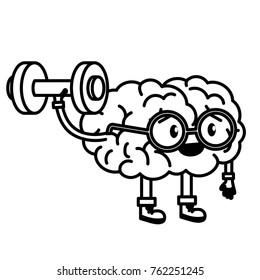 Brain cartoon design