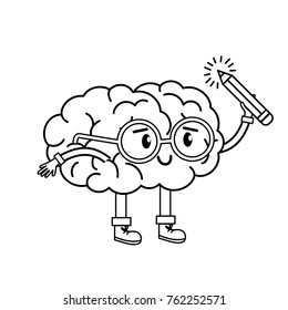 Brain cartoon design
