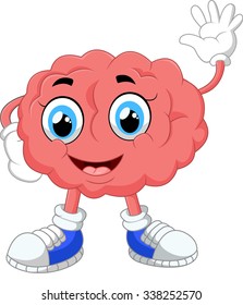 Brain cartoon illustration