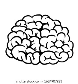 Brain Cartoon Illustration Doodle Isolated On Stock Vector (Royalty ...