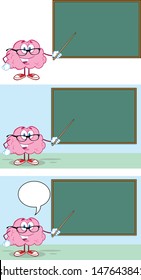 Brain Cartoon Mascot Collection 13