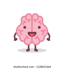 Brain Cartoon Vector Illustration