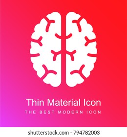 Brain Cenit View red and pink gradient material white icon minimal design