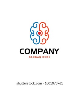 Logotipo de la tecnología de medios Brain Center
