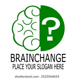 BRAIN CHANGE VEKTOR PLACE YOUR SLOGAN HERE