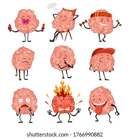 Brain Character Emotion. Brain Characters Making