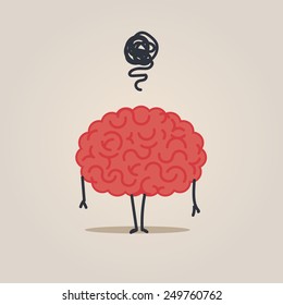 Brain character in trouble