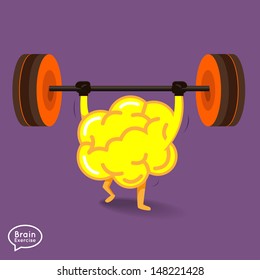 Brain charactor vector design fitness for smart brain with dumbbell