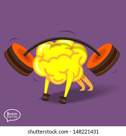 Brain charactor vector design fitness for smart brain with dumbbell
