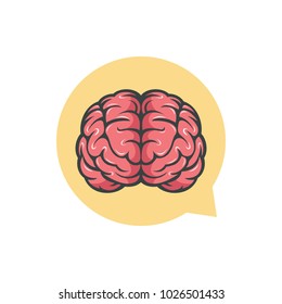 Brain chat logo design