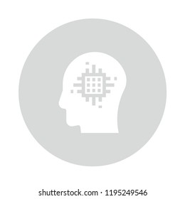 brain chip Color Circle Glyphs