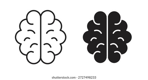 Ícone de circuito cerebral projeta coleção para celular, interface do usuário, web.