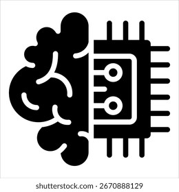 Icon-Element für Gehirnschaltung für Design