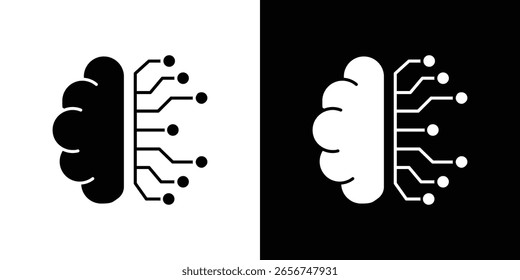 Brain circuit icon Vector scalable graphics