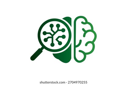 Tecnologia Brain Circuit Design de logotipo Ícone digital pesquisa análise ícone vetor modelo