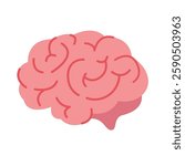 Brain clip art, brain vector graphic, clip art of the brain, clip art brain, brainstorm clip art, isolated on white background