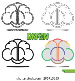 brain Collection creation and idea for art icon.